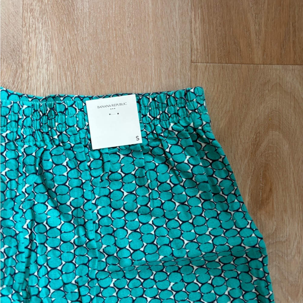 Banana Republic Teal Floral High-Waist Women’s Shorts S - Picture 7 of 7
